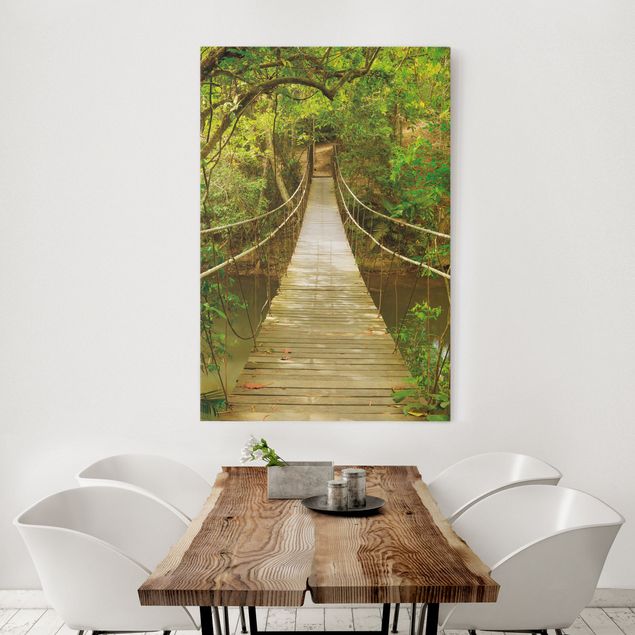 Canvas schilderijen Jungle Bridge