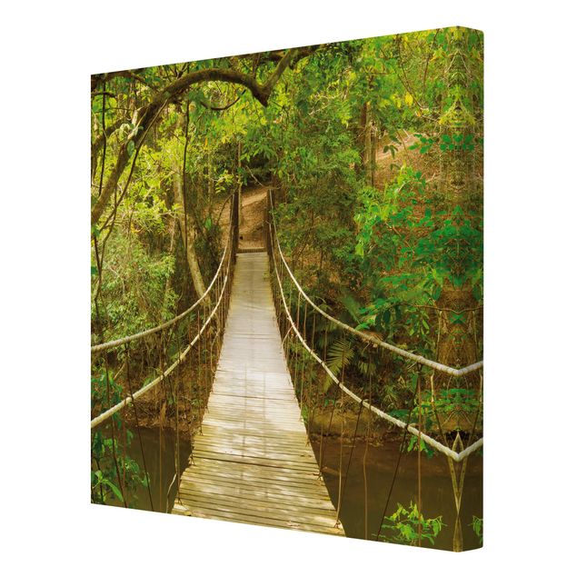 Canvas schilderijen Jungle Bridge