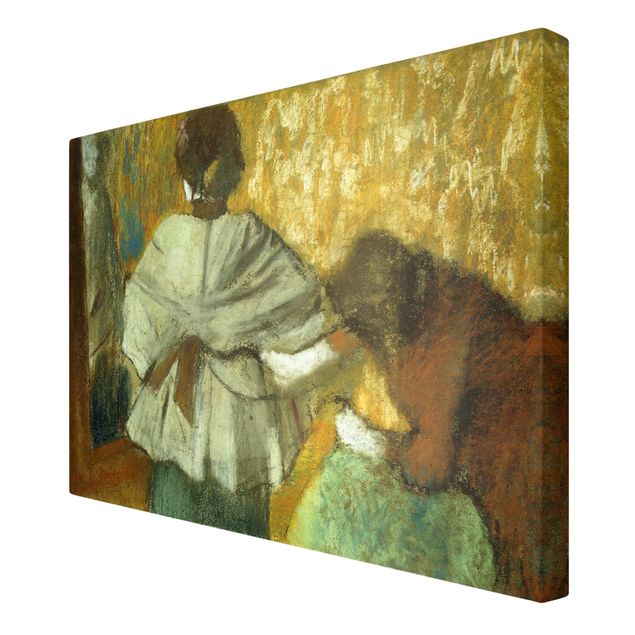 Canvas schilderijen Edgar Degas - milliner