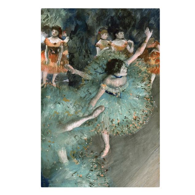 Canvas schilderijen Edgar Degas - Dancers in Green