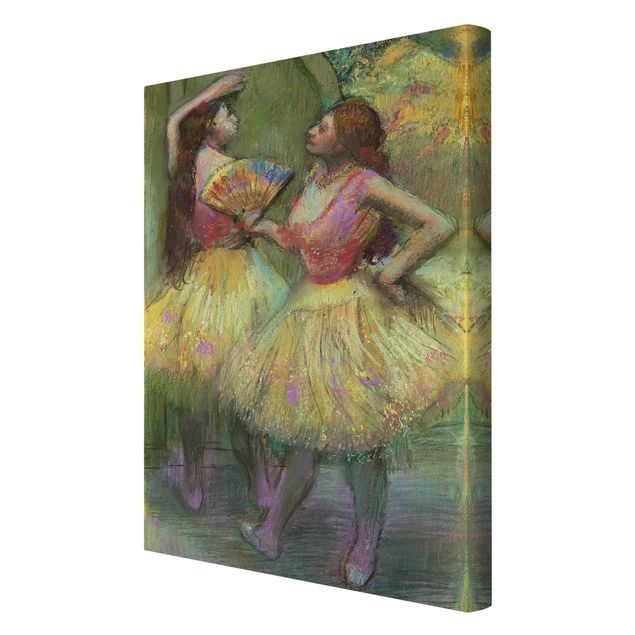 Canvas schilderijen Edgar Degas - Two Dancers Before Going On Stage