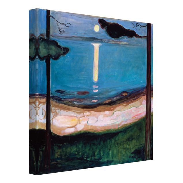 Canvas schilderijen Edvard Munch - Moon Night