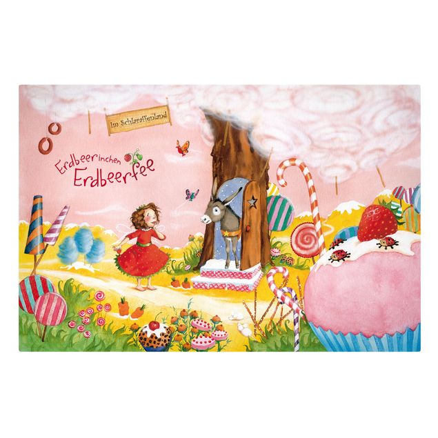 Canvas schilderijen Little Strawberry Strawberry Fairy - Cockaigne