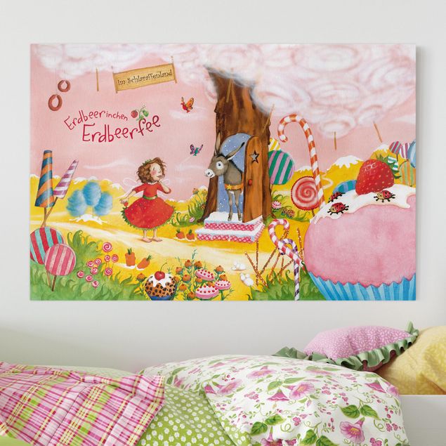 Canvas schilderijen Little Strawberry Strawberry Fairy - Cockaigne