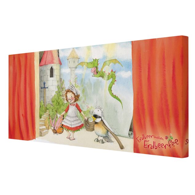 Canvas schilderijen Little Strawberry Strawberry Fairy - Drama