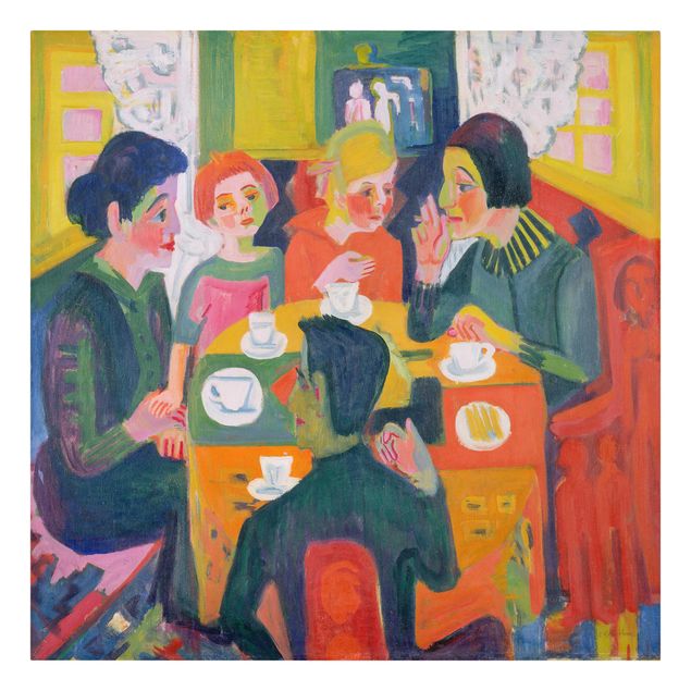 Canvas schilderijen Ernst Ludwig Kirchner - Coffee Table