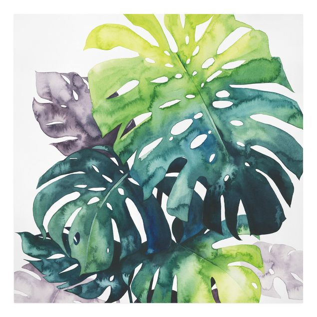Canvas schilderijen Exotic Foliage - Monstera