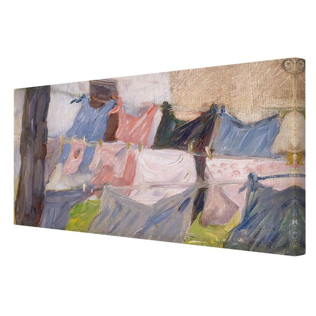 Canvas schilderijen Franz Marc - Laundry Fluttering In The Wind