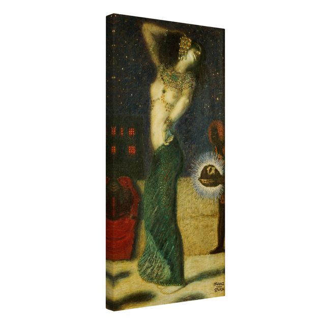Canvas schilderijen Franz Von Stuck - Dancing Salome