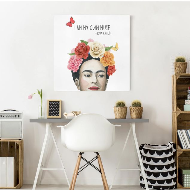Canvas schilderijen Frida's Thoughts - Muse