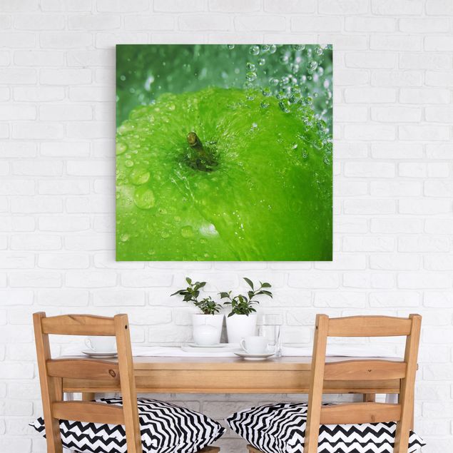 Canvas schilderijen Green Apple
