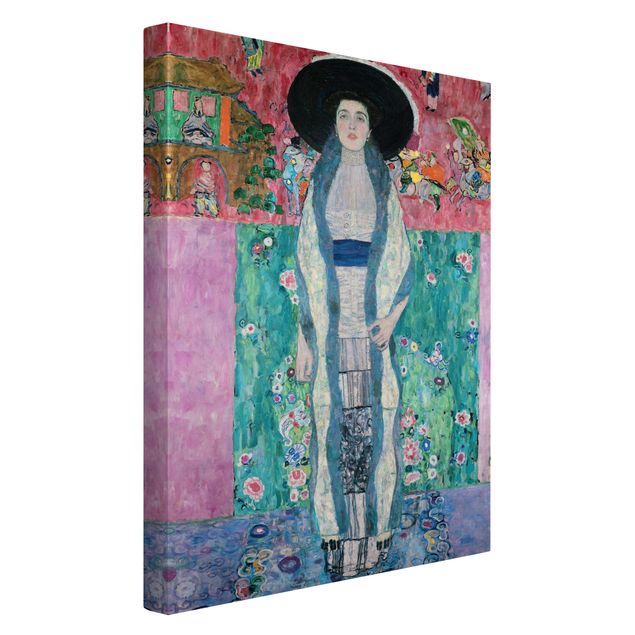Canvas schilderijen Gustav Klimt - Portrait Adele Bloch-Bauer II