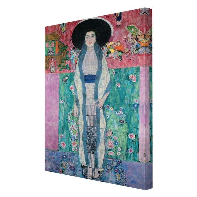 Canvas schilderijen Gustav Klimt - Portrait Adele Bloch-Bauer II