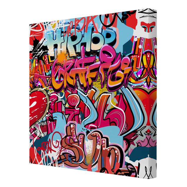 Canvas schilderijen Hip Hop Graffiti