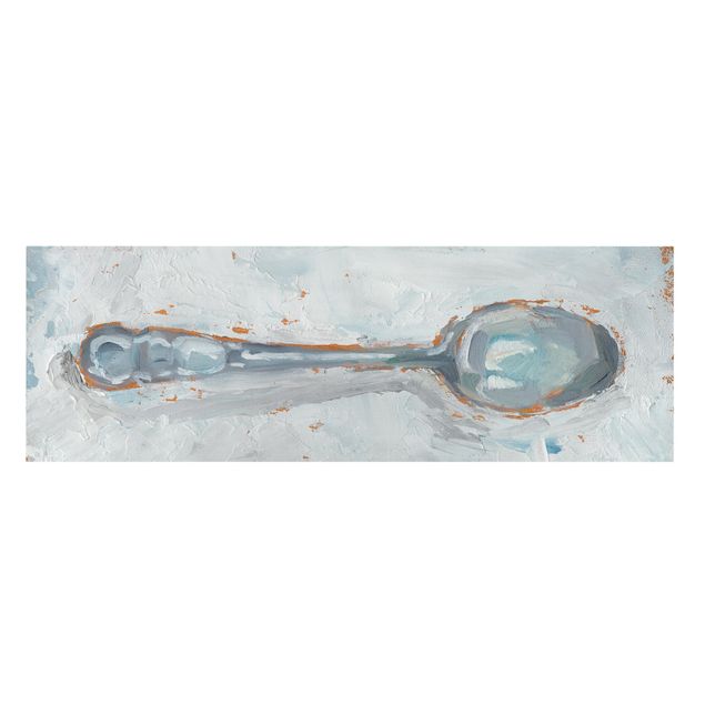 Canvas schilderijen Impressionistic Cutlery - Spoon