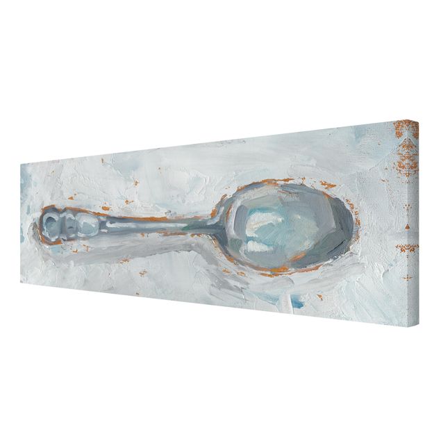 Canvas schilderijen Impressionistic Cutlery - Spoon