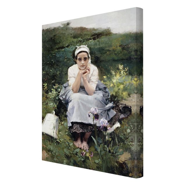 Canvas schilderijen Joaquin Sorolla - The Milkmaid