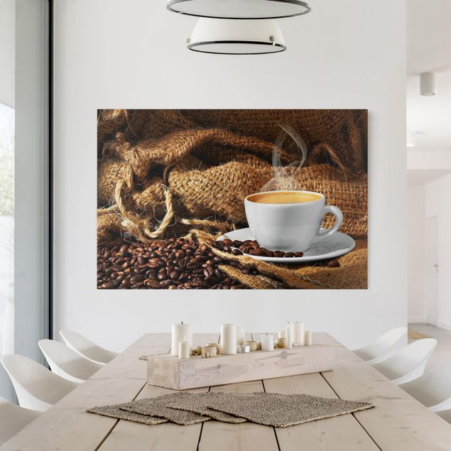 Canvas schilderijen Morning Coffee
