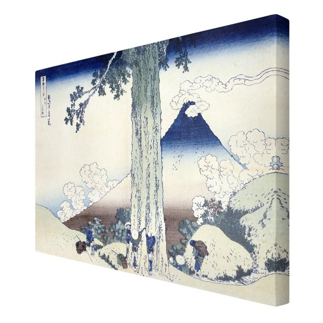 Canvas schilderijen Katsushika Hokusai - Mishima Pass In Kai Province