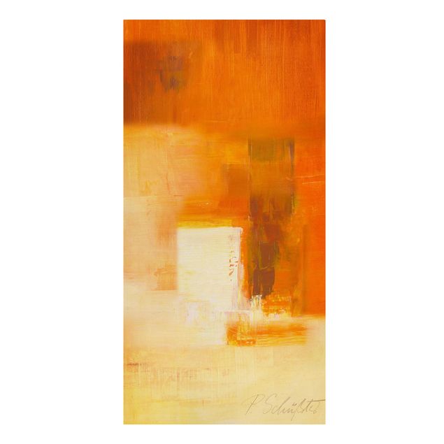Canvas schilderijen Composition In Orange And Brown 03