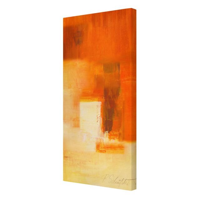 Canvas schilderijen Composition In Orange And Brown 03