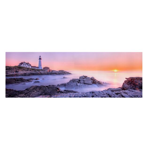 Canvas schilderijen Lighthouse In The Morning