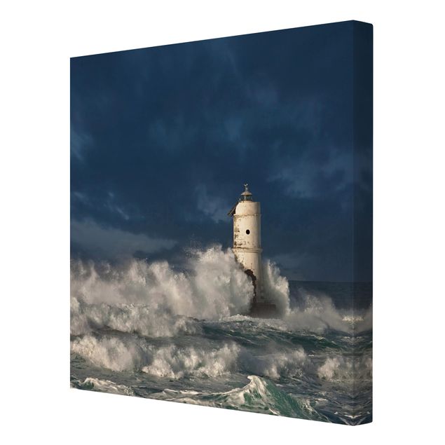 Canvas schilderijen Lighthouse On Sardinia