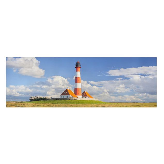 Canvas schilderijen Lighthouse In Schleswig-Holstein