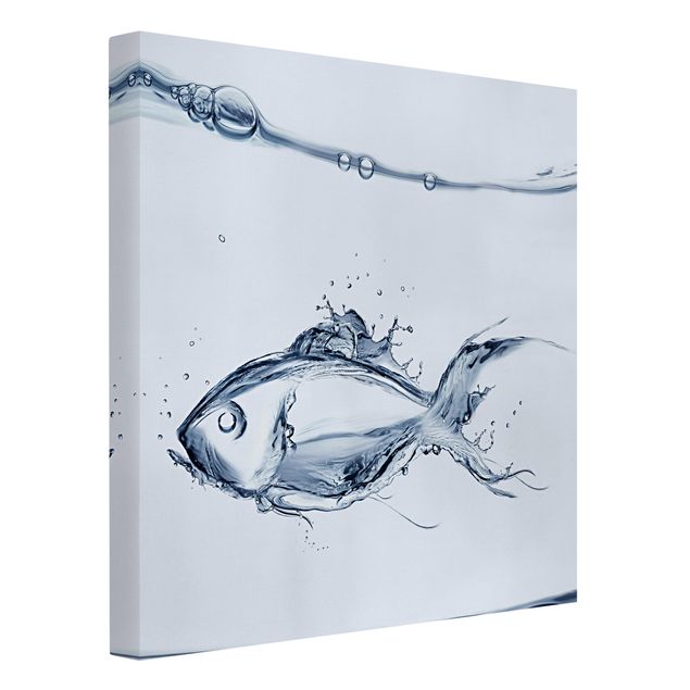 Canvas schilderijen Liquid Silver Fish