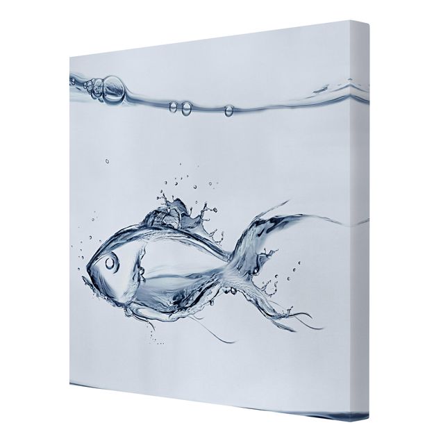 Canvas schilderijen Liquid Silver Fish