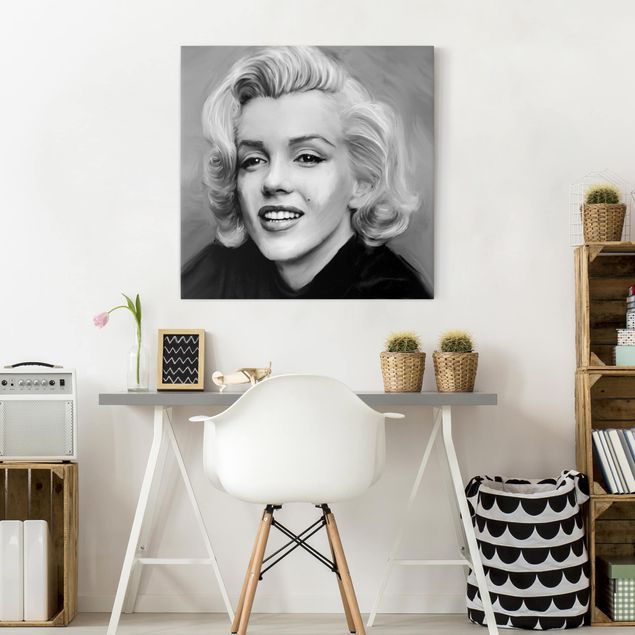 Canvas schilderijen Marilyn In Private