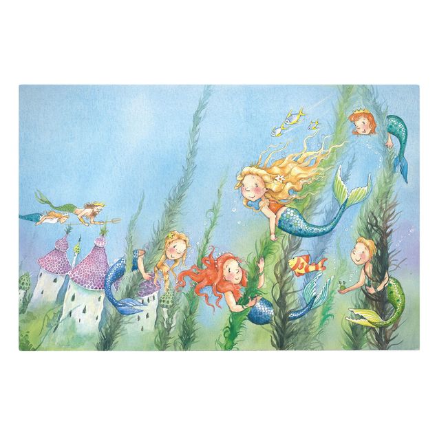 Canvas schilderijen Matilda, the mermaid princess