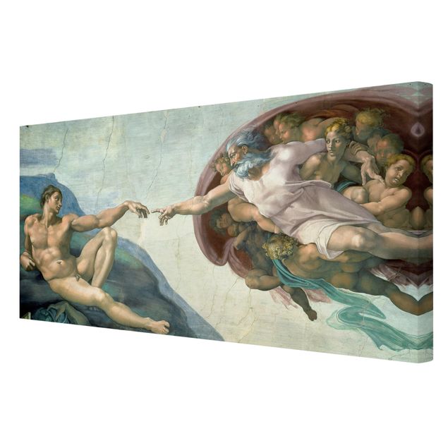 Canvas schilderijen Michelangelo - The Sistine Chapel: The Creation Of Adam