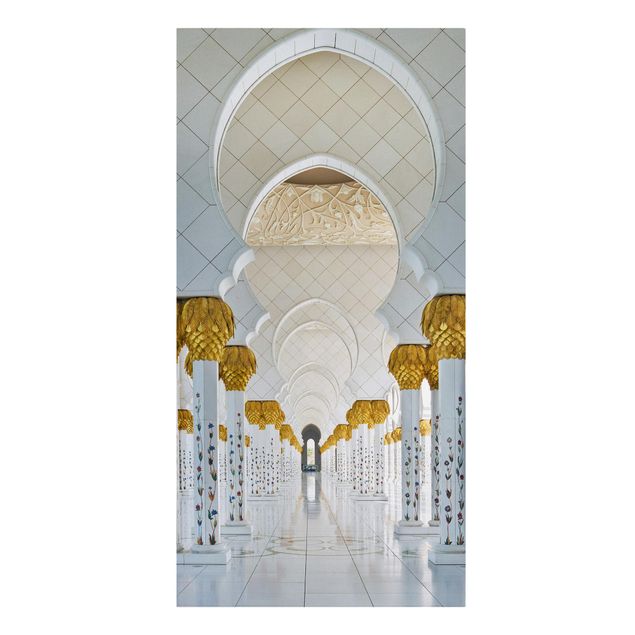 Canvas schilderijen Mosque In Abu Dhabi