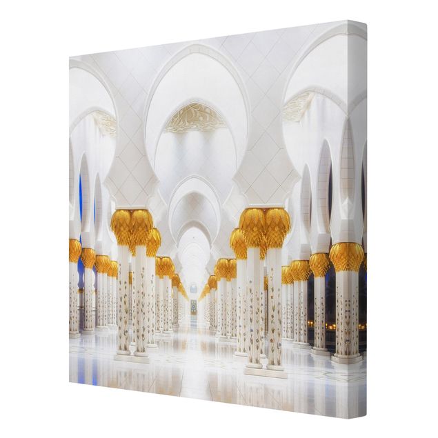 Canvas schilderijen Mosque In Gold