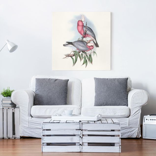 Canvas schilderijen Pastel Parrots II