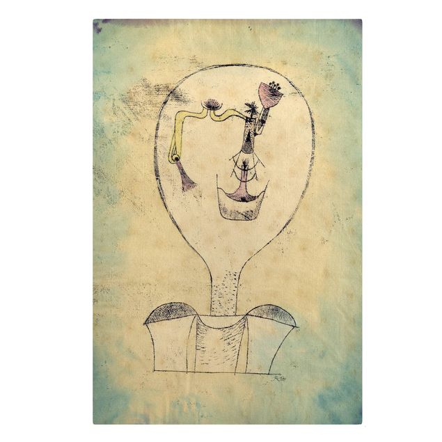 Canvas schilderijen Paul Klee - The Bud of the Smile