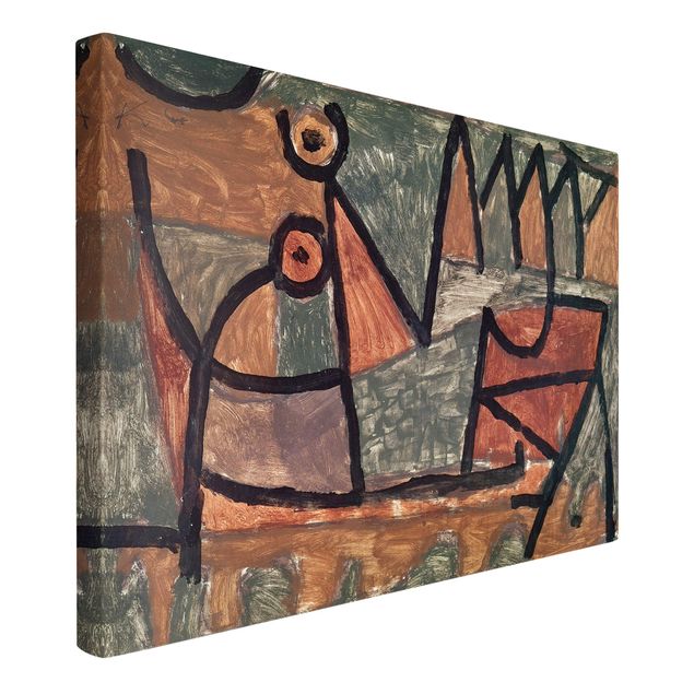 Canvas schilderijen Paul Klee - Sinister Boat Trip