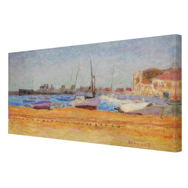 Canvas schilderijen Pierre Bonnard - The Port Of Cannes
