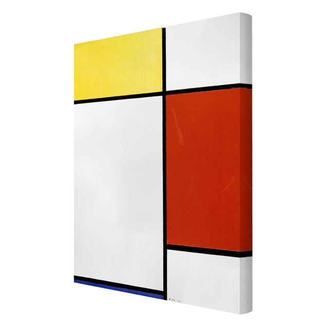Canvas schilderijen Piet Mondrian - Composition I