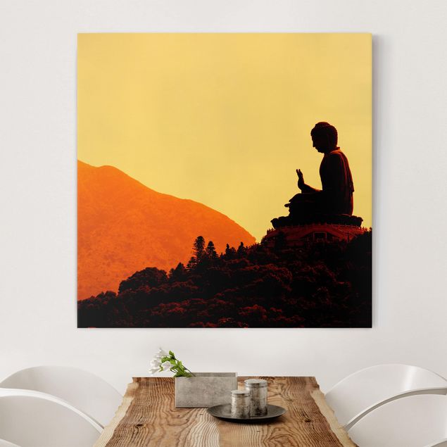 Canvas schilderijen Resting Buddha