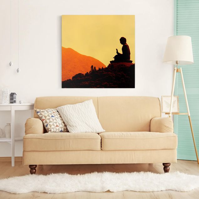 Canvas schilderijen Resting Buddha
