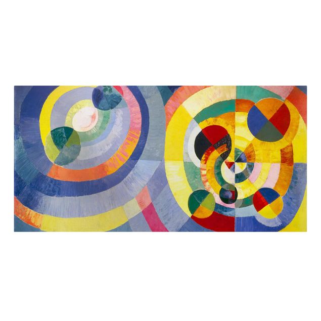 Canvas schilderijen Robert Delaunay - Circular Forms