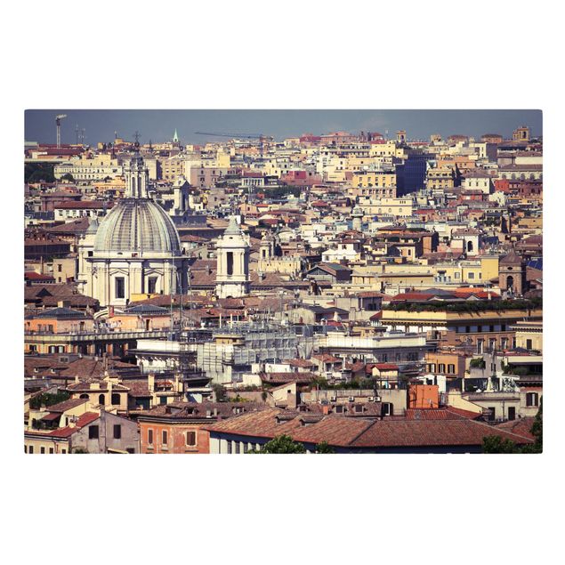 Canvas schilderijen Rome Rooftops