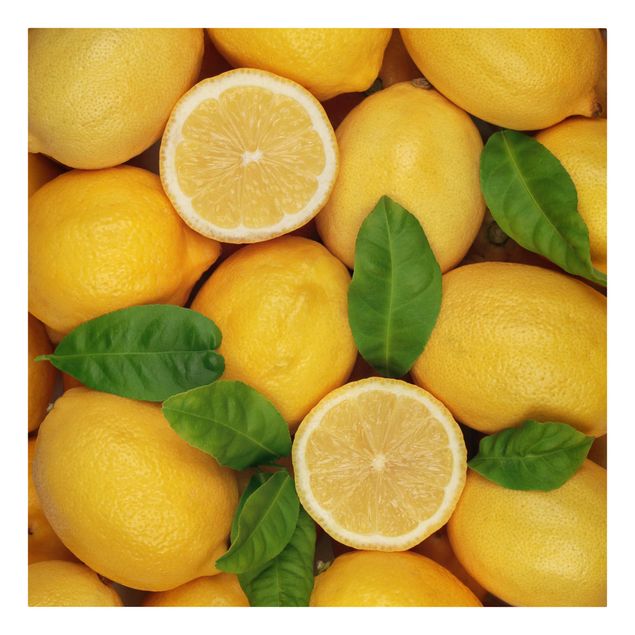 Canvas schilderijen Juicy lemons