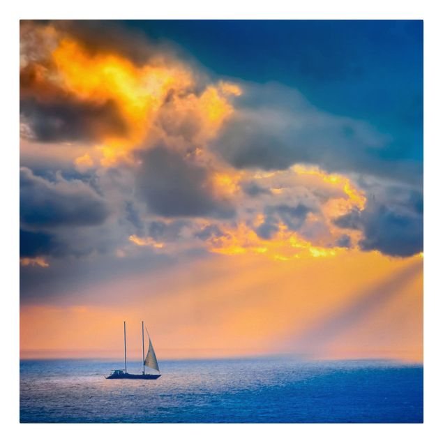 Canvas schilderijen Sailing The Horizon