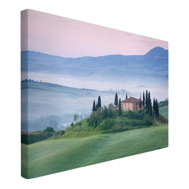 Canvas schilderijen Sunrise In Tuscany