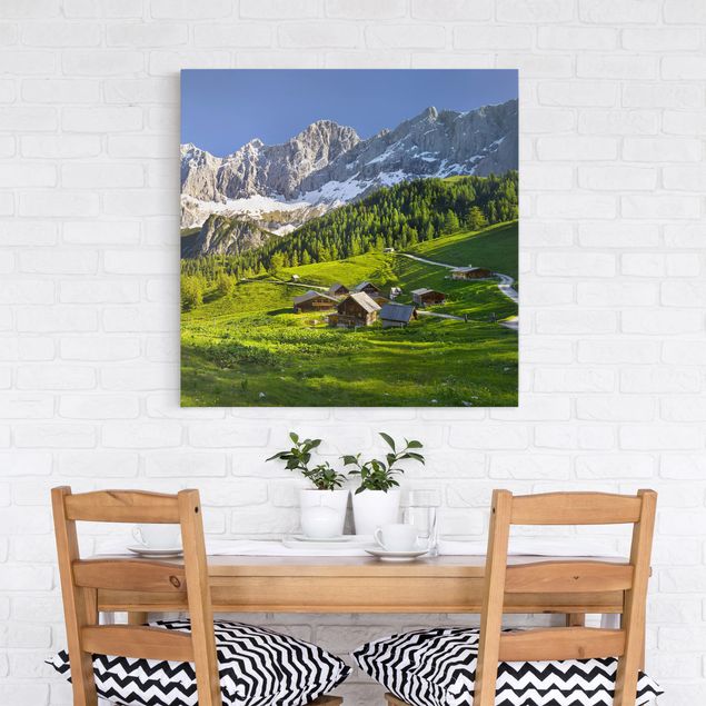 Canvas schilderijen Styria Alpine Meadow