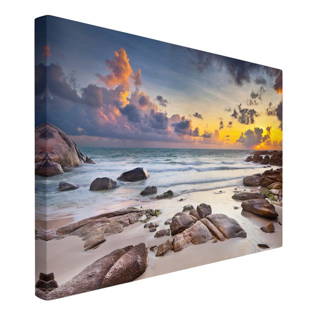 Canvas schilderijen Sunrise Beach In Thailand