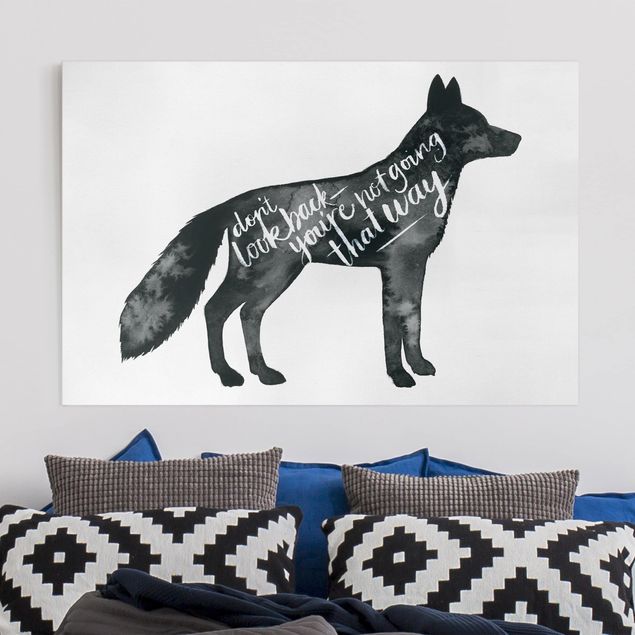 Canvas schilderijen Animals With Wisdom - Fox